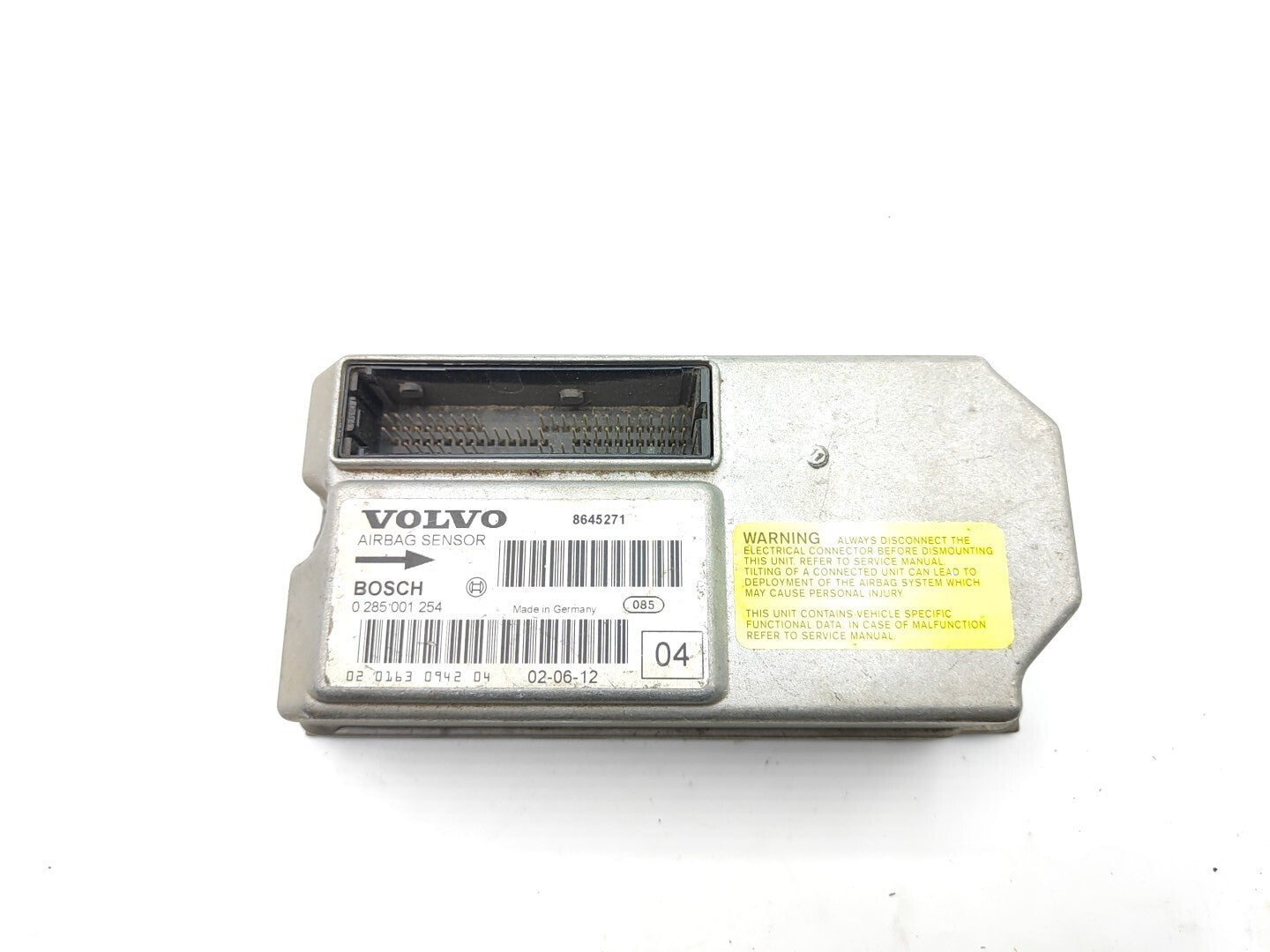 Volvo S60 2002 Safety Crash Impact Sensor Module ECU 0285001254