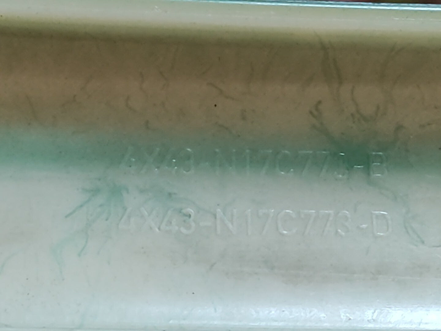 Jaguar X Type 2.0D Rear Left Side Bumper Molding Stripe 4X43N17C773D GREEN