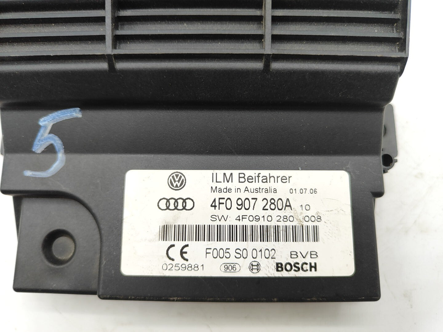 Audi A6 C6 2006 Power Control Module 4F0907280A