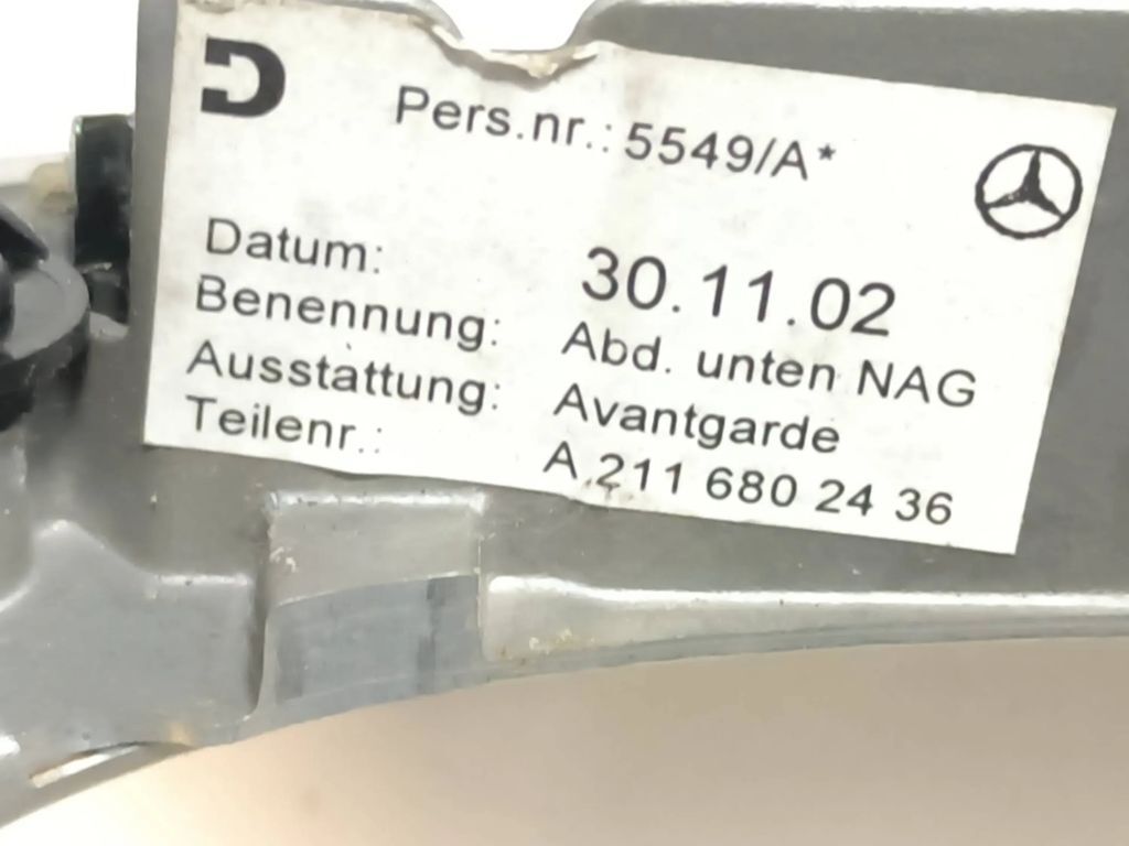 Mercedes-Benz E W211 2003 Gear shifter surround trim plastic A2116802436 