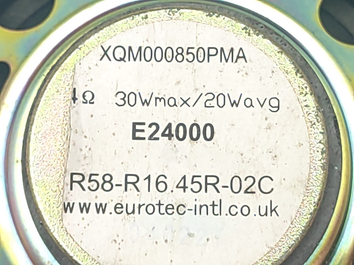 Rover 45 400 1999 Rear Parcel Shelf Speaker Black XQM000850PMA