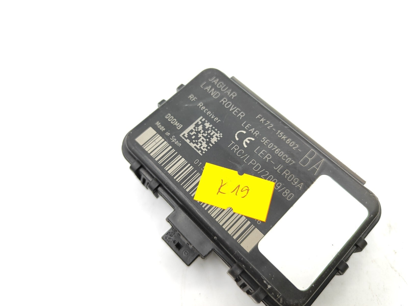 Jaguar XF 2017 Remote Receiver Control Unit Module FK7215K602BA 5E0760C07