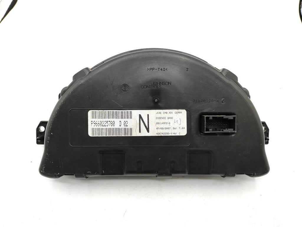 Citroen C3 2007 Speedometer instrument cluster P9660225780