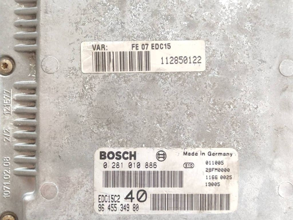 Citroen C5 2002 Engine control unit module ECU 0281010886 