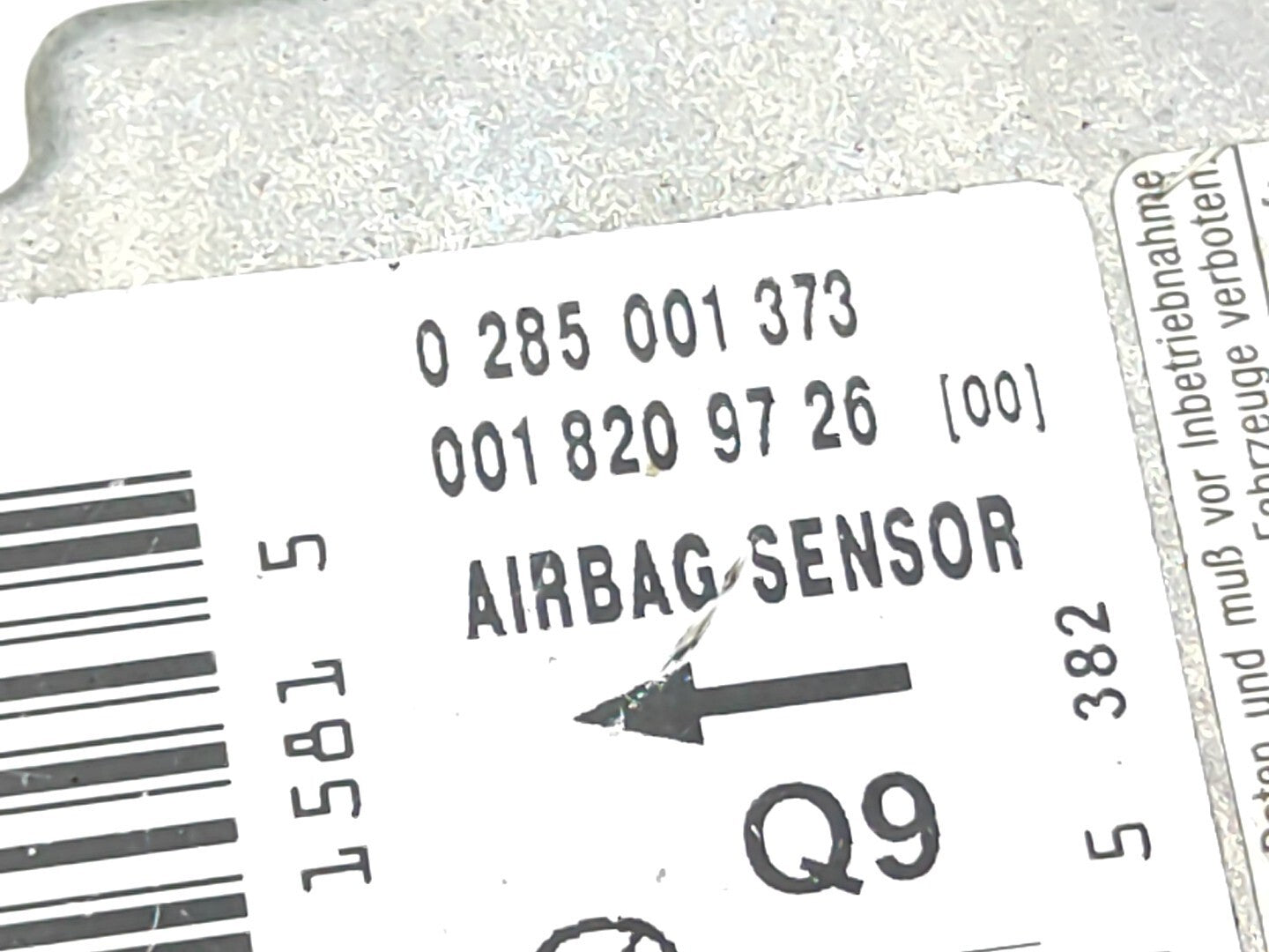 Mercedes Benz C Class C220 2003 Safety Control Unit 0285001373