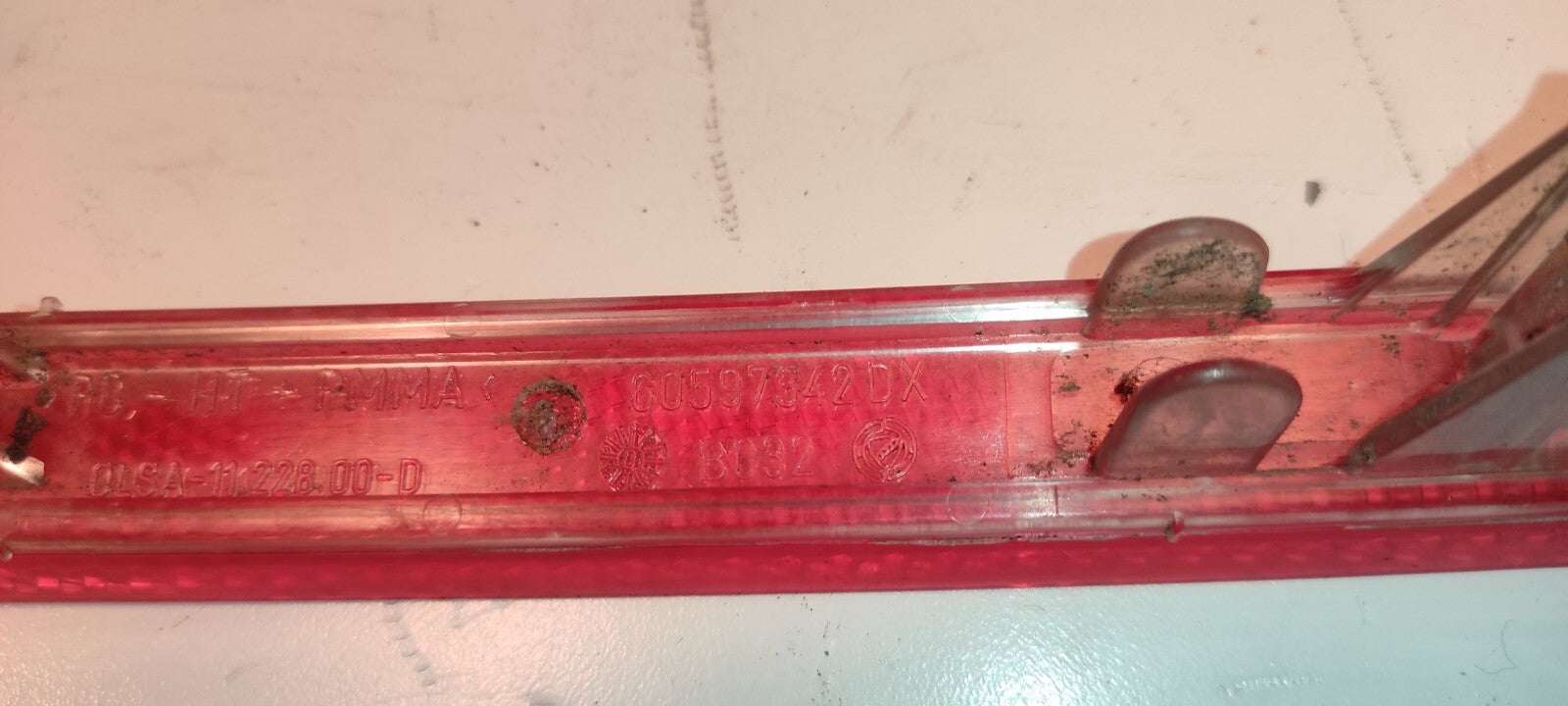 Alfa Romeo 166 2.4JTD 110kw 2001 Rear Right Side Bumper Reflector Light 60597342