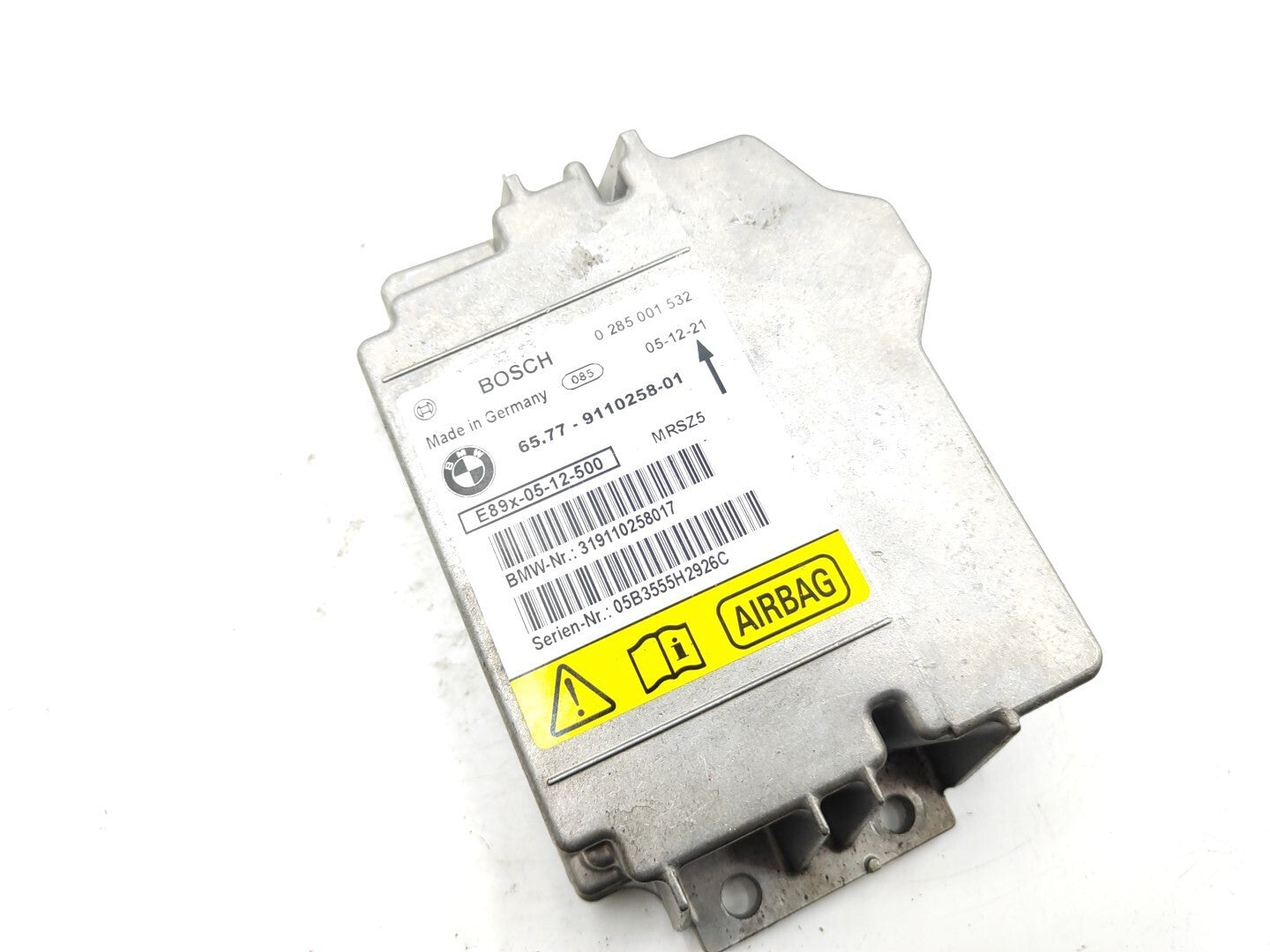 BMW 3 Series 330D E90 E91 Safety ECU Control Module 0285001532 9110258