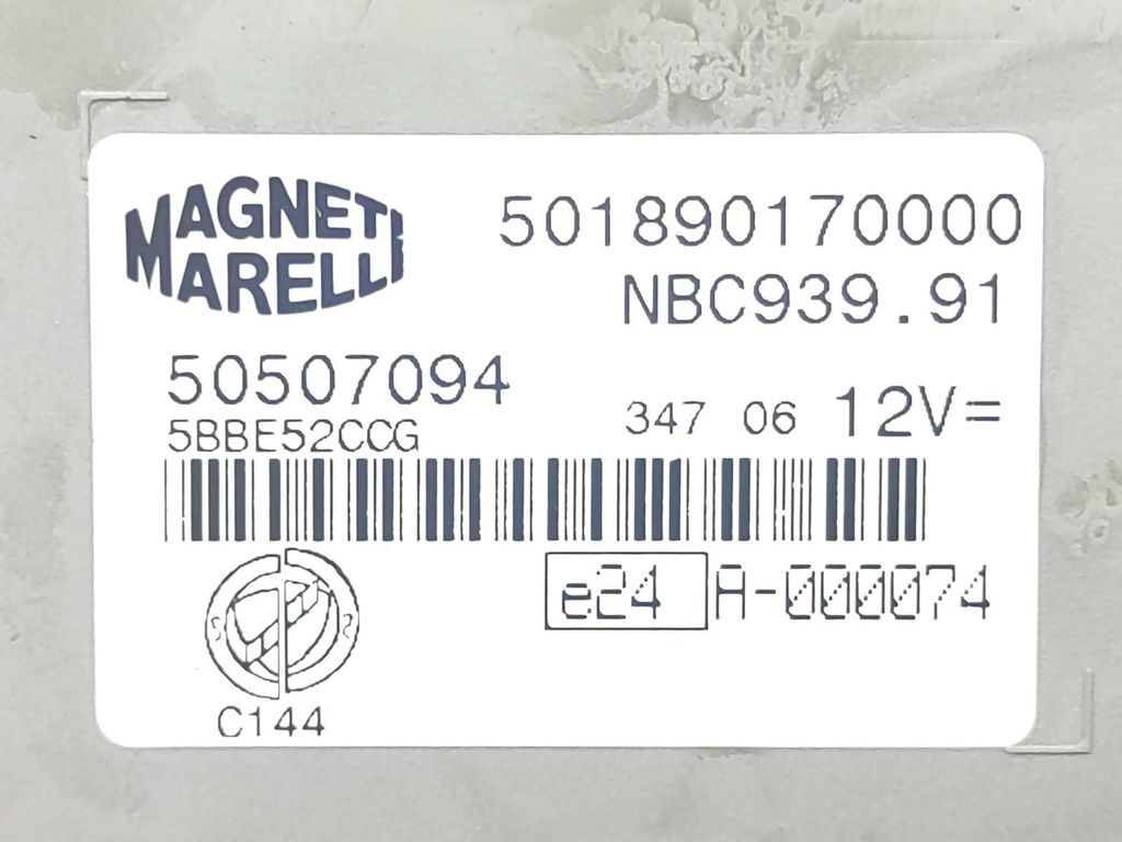 Alfa Romeo 159 2.4JTDm Saloon Diesel 2007 comfort control module 50507094 