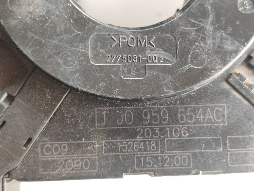 Audi A4 S4 B5 8D 1997 Slip ring clock squib SRS ring 1J0959654AC ISU2929