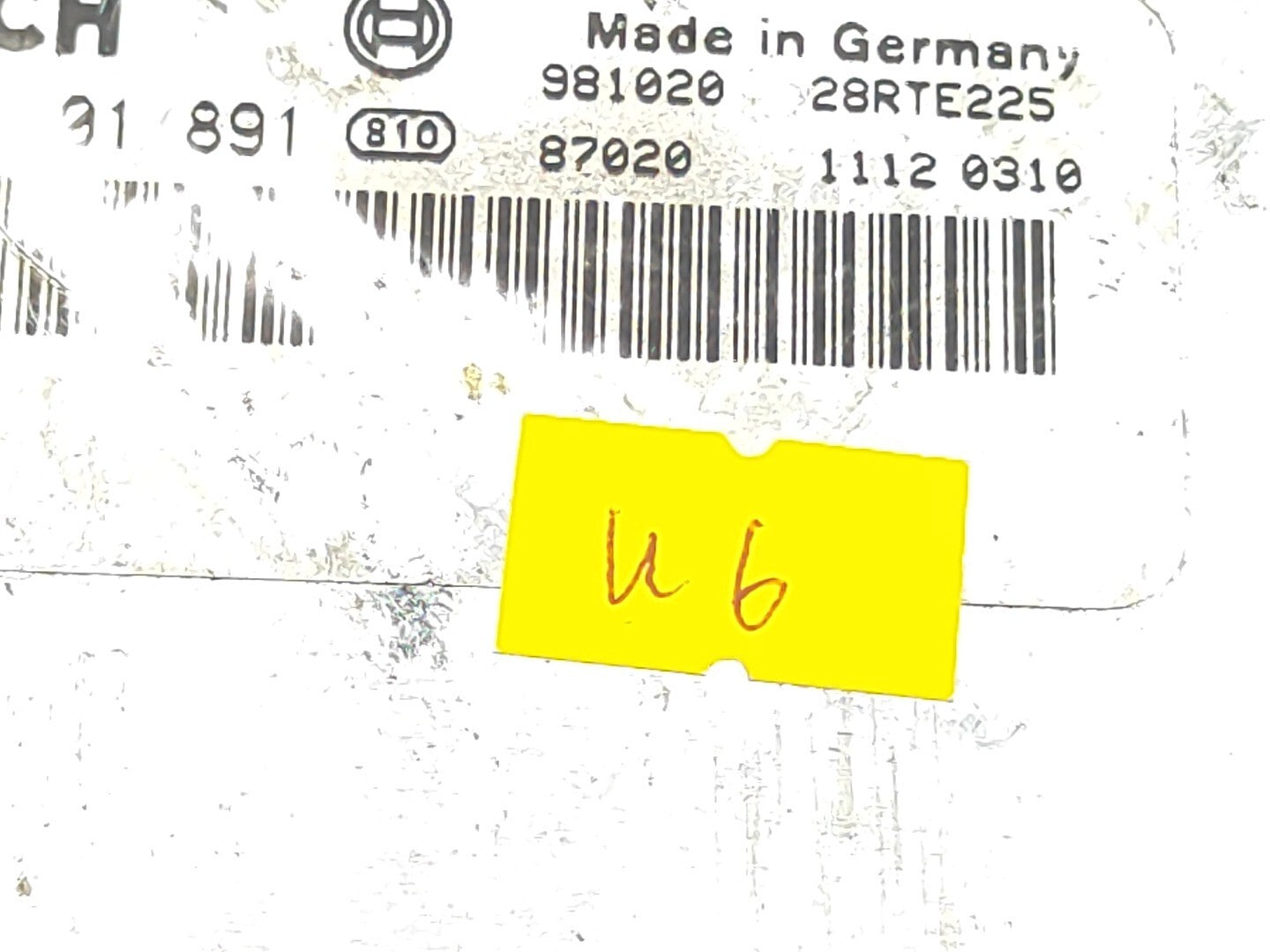 Alfa Romeo 156 1.9JTD SW 2000 Engine Control Module ECU 0281001891