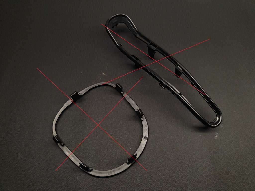 Black Handbrake Leather Surround Trim For Alfa Romeo 147 GT JTS TS JTD