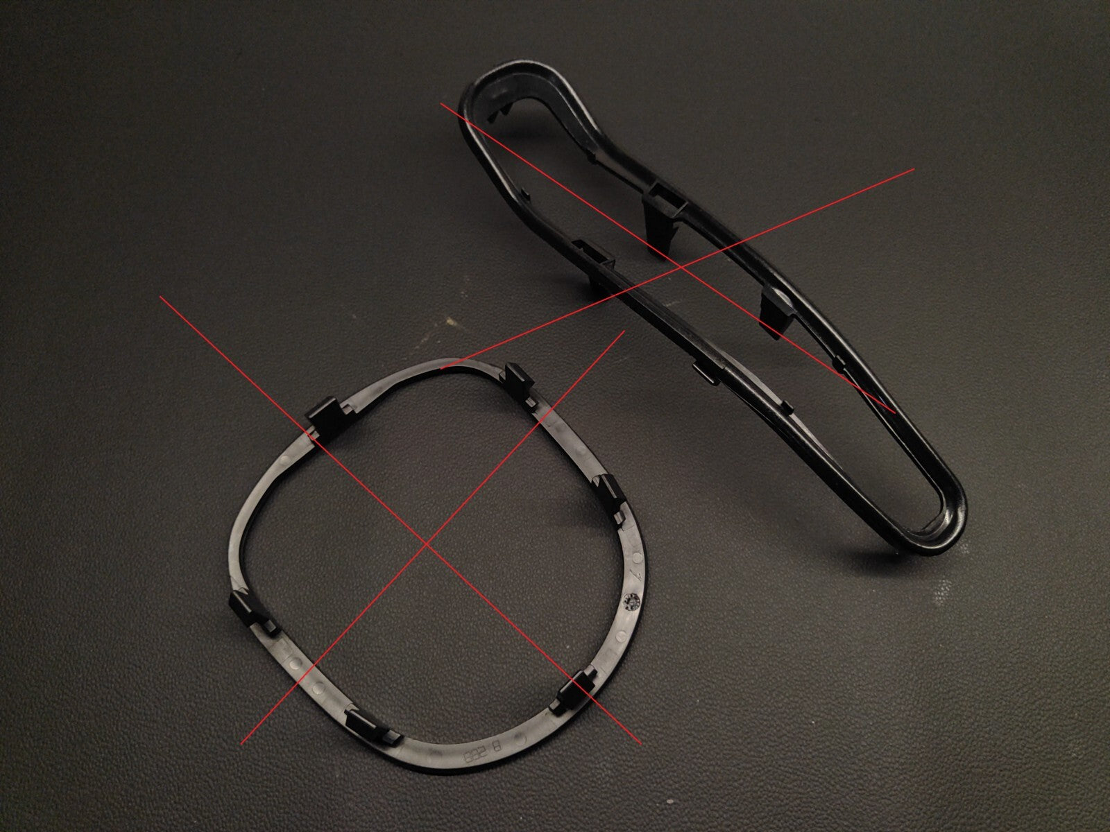 Black Handbrake Leather Surround Trim For Alfa Romeo 147 GT JTS TS JTD