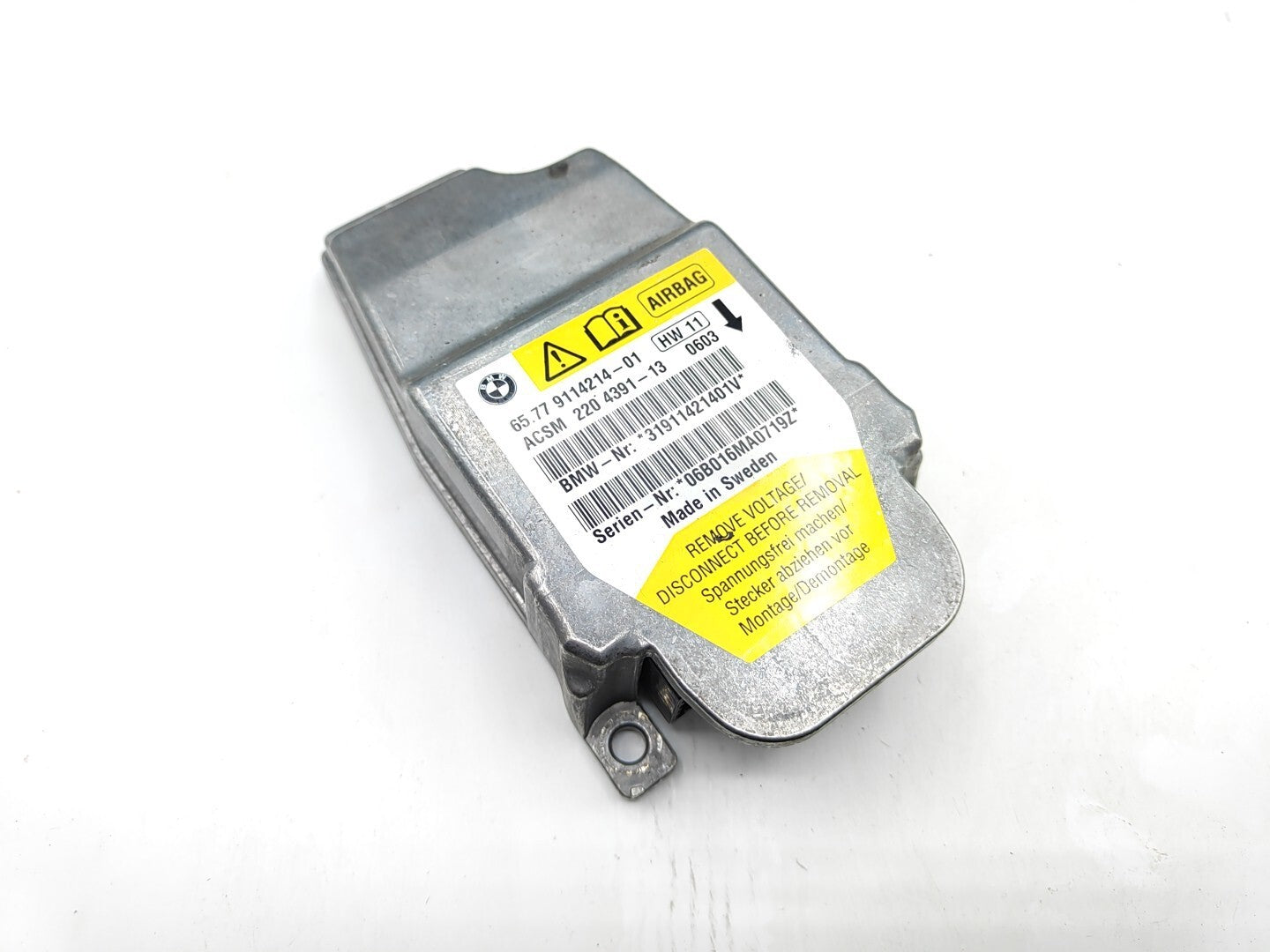 BMW 5 Series E61 530D 170kW 2006 SRS Safety Module 9114214 65779114214