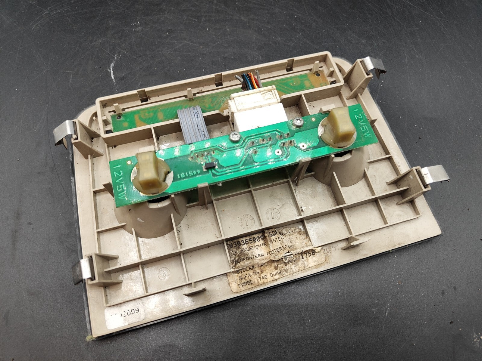 Alfa Romeo 159 1.9JTDm Diesel 2007 Rear Seat Interior Dome Reading Light