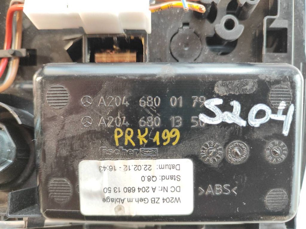 Mercedes-Benz C W204 2008 Front Ashtray A2046800179 