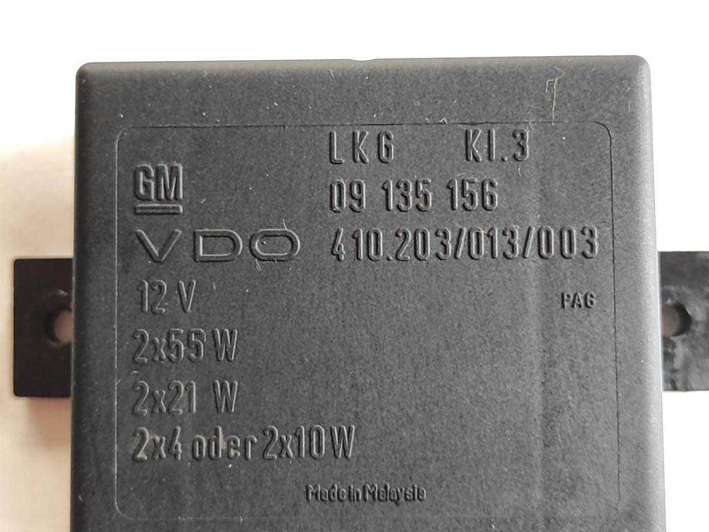Opel Zafira A 2000 Light control module unit LCM 09135156 