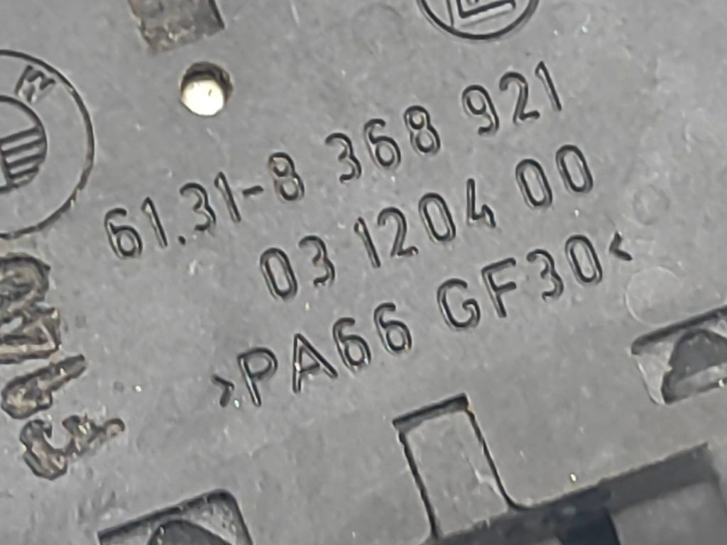 BMW 3 E46 2001 Electric window control switch button 61318368921 