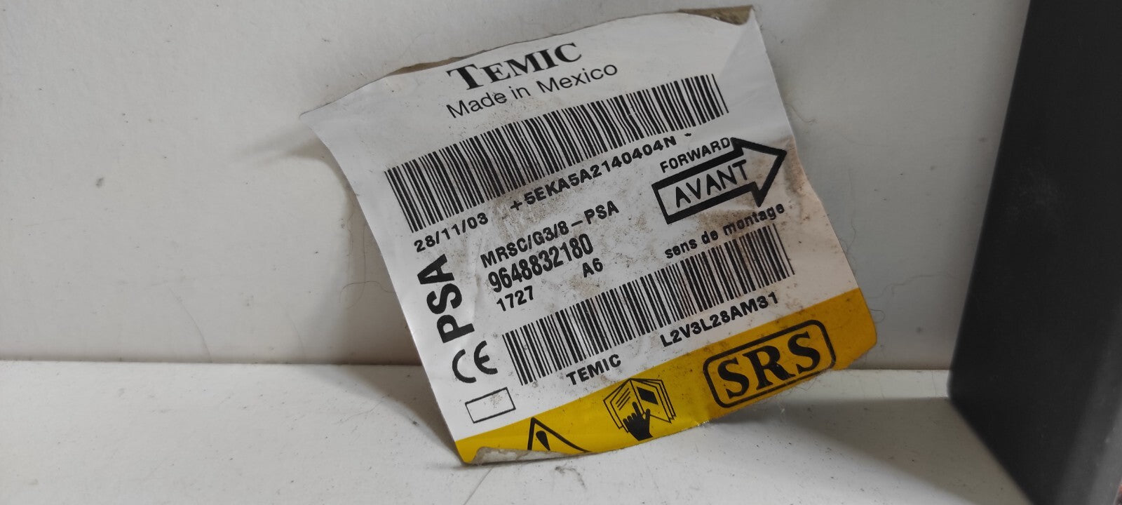 Peugeot 607 3.0i V6 2000 Safety Control Module Unit ECU 9648832180