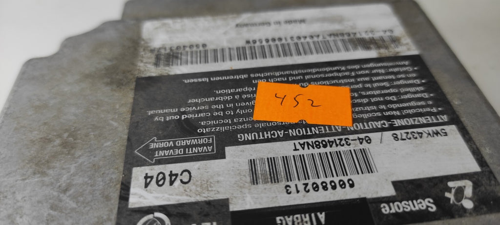 Alfa Romeo 156 2.4JTD 110kW 2004 Safety Control Module ECU 60680213