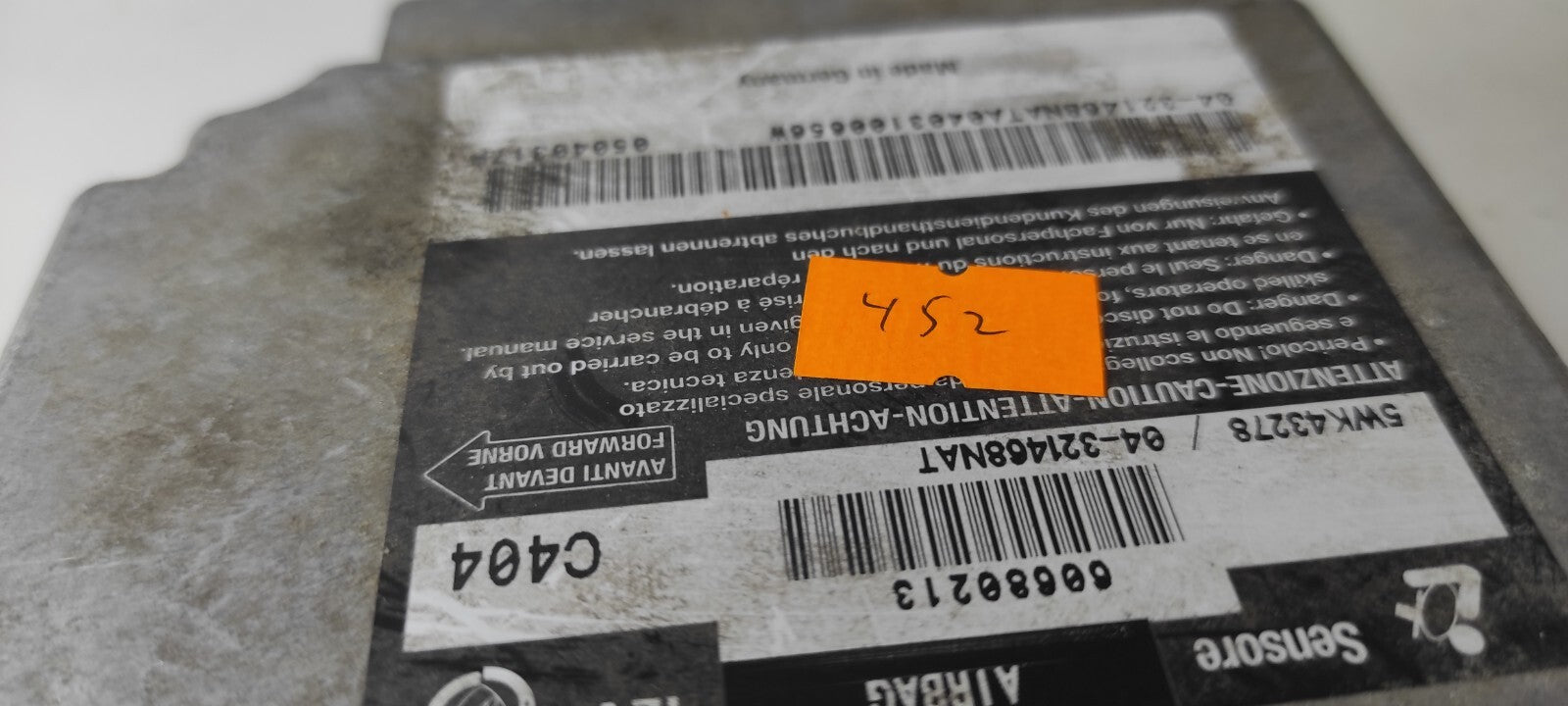 Alfa Romeo 156 2.4JTD 110kW 2004 Safety Control Module ECU 60680213