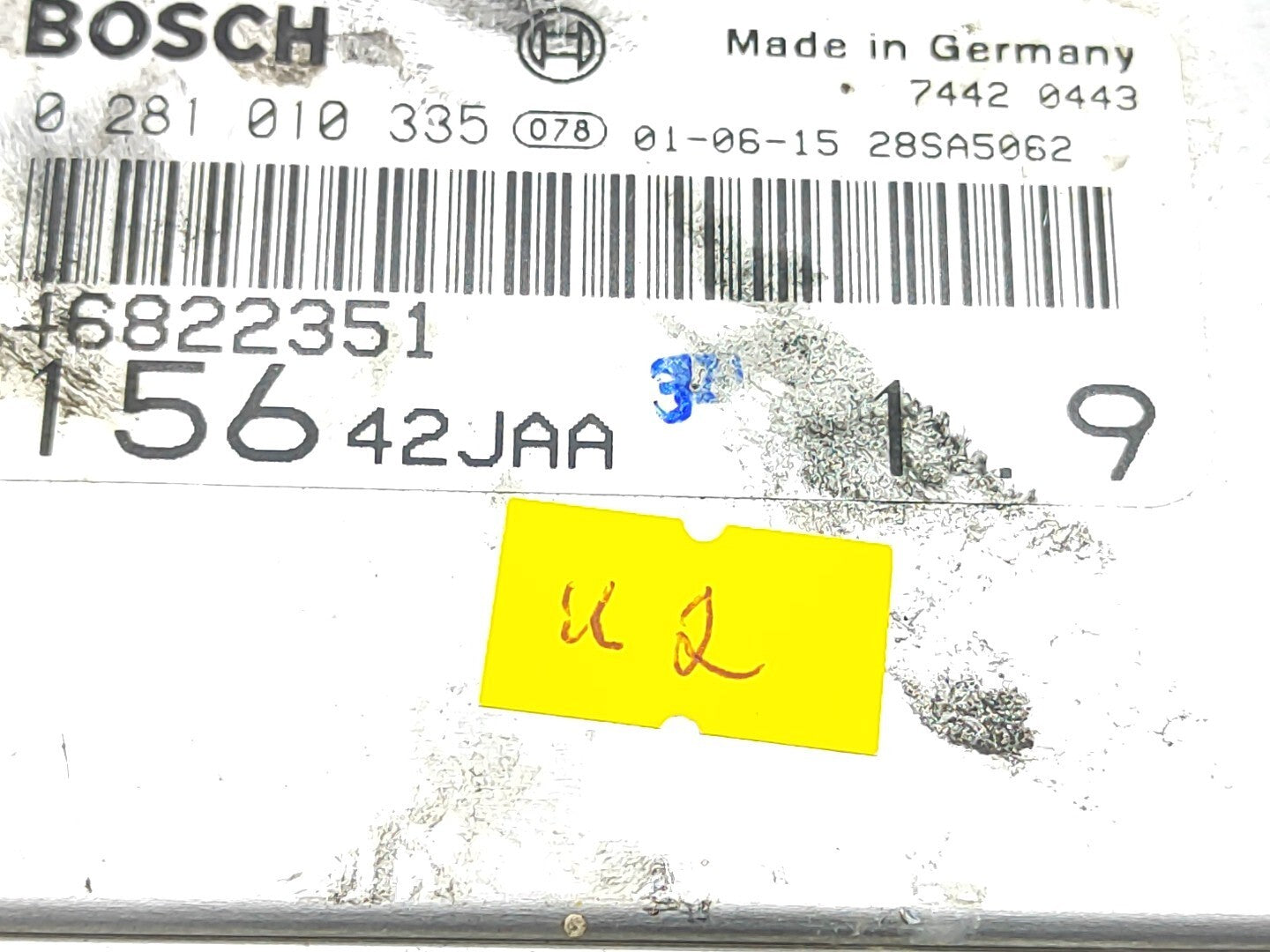 Alfa Romeo 156 1.9JTD 1999 Engine Control Module ECU 46822351