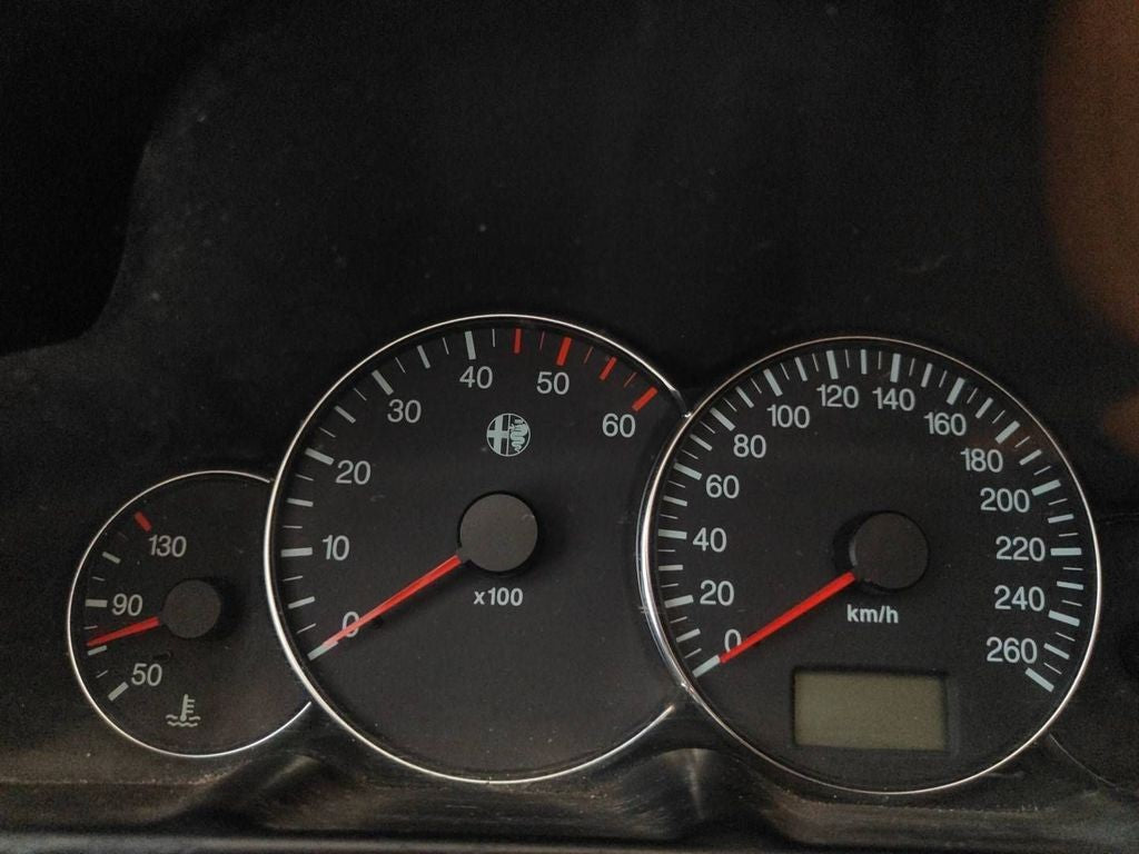156022603 Alfa Romeo 166 2003 LHD Diesel speedometer instrument cluster 