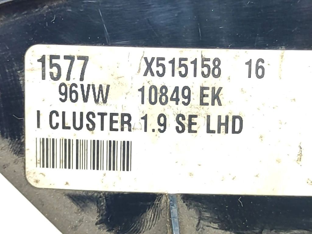 Ford Galaxy TDI 1998 Diesel speedometer instrument cluster 96VW10849EK 