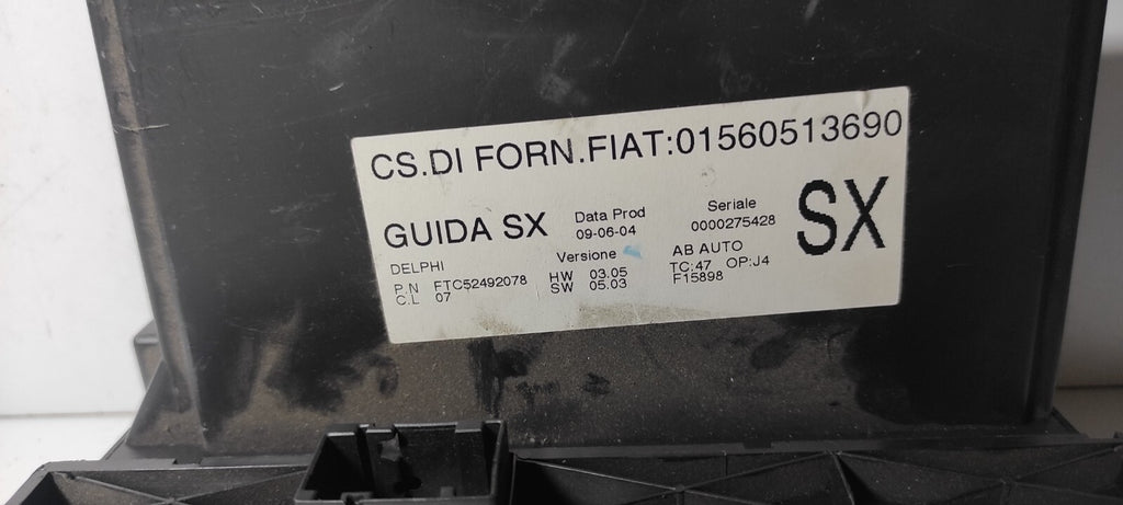 Alfa Romeo GT 1.9JTD 2005 LHD Front Dash Climate Control Unit 01560513690