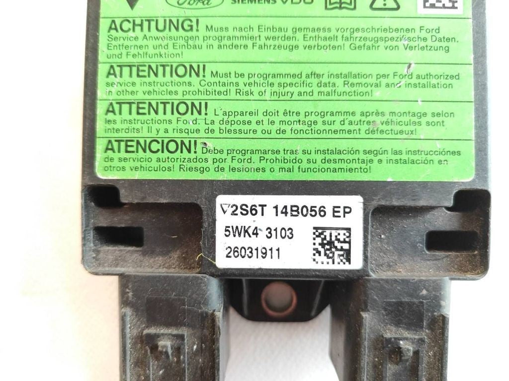 Ford Fiesta 2004 Control unit module 2S6T14B056EP 