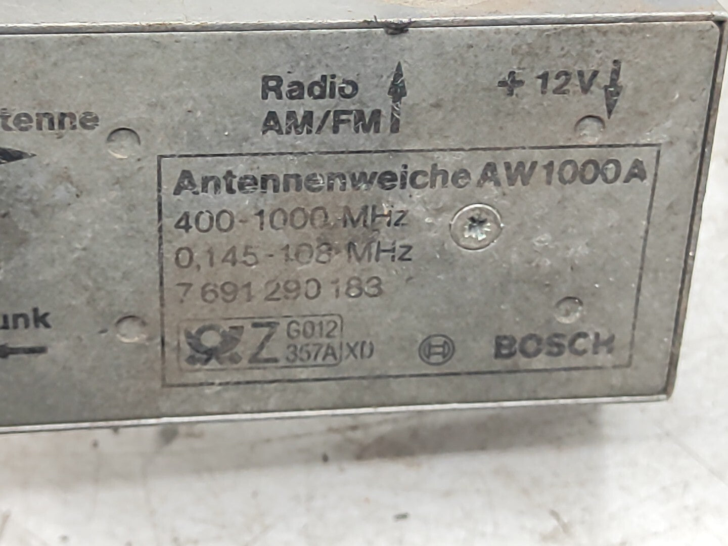 BMW E30 3 Series Radio Antenna Amplifier Module 7691290183 BOSCH