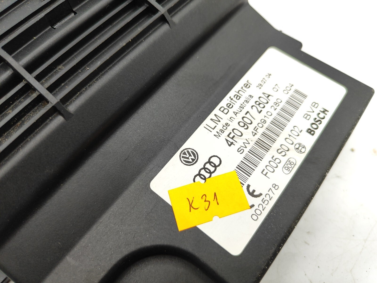 Audi A6 C6 2005 Power Supply Control Unit Module 4F0907280A