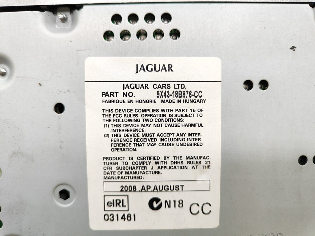 Jaguar X Type 2.0D Radio CD Player Unit 9X4318B876CC NO CODE