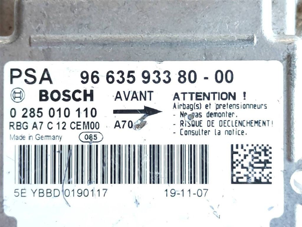 Peugeot 207 2006 Control unit module 9663593380 