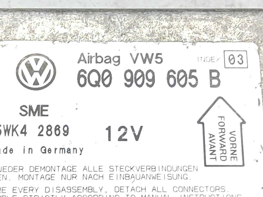 Volkswagen VW PASSAT B5 1998 Safety Control unit module 6Q0909605B 