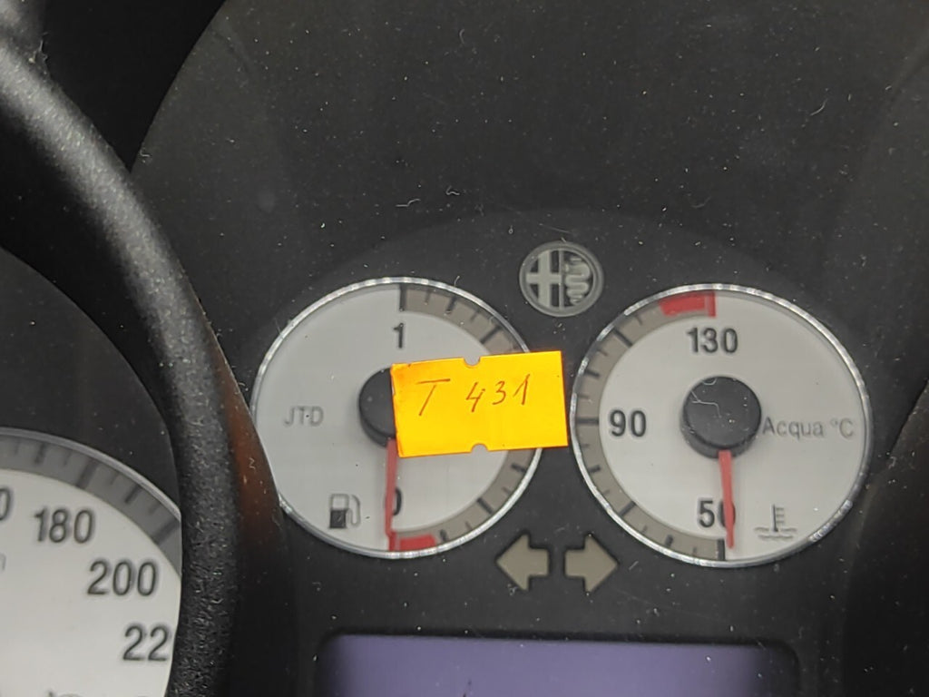 Alfa Romeo GT 1.9JTD 2005 LHD Dash Cluster Speedometer 156050197