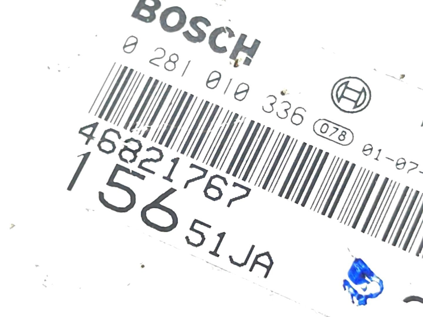 Alfa Romeo 156 2.4JTD 2000 Engine Control Module ECU 46821767 0281010336