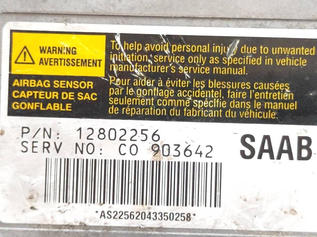 Saab 9-3 Ver2 2003 Control unit module 12802256 