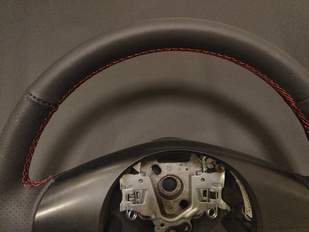 BMW 3 Series E46 2002 Steering Wheel Red Stitch New Leather Cover 6760653