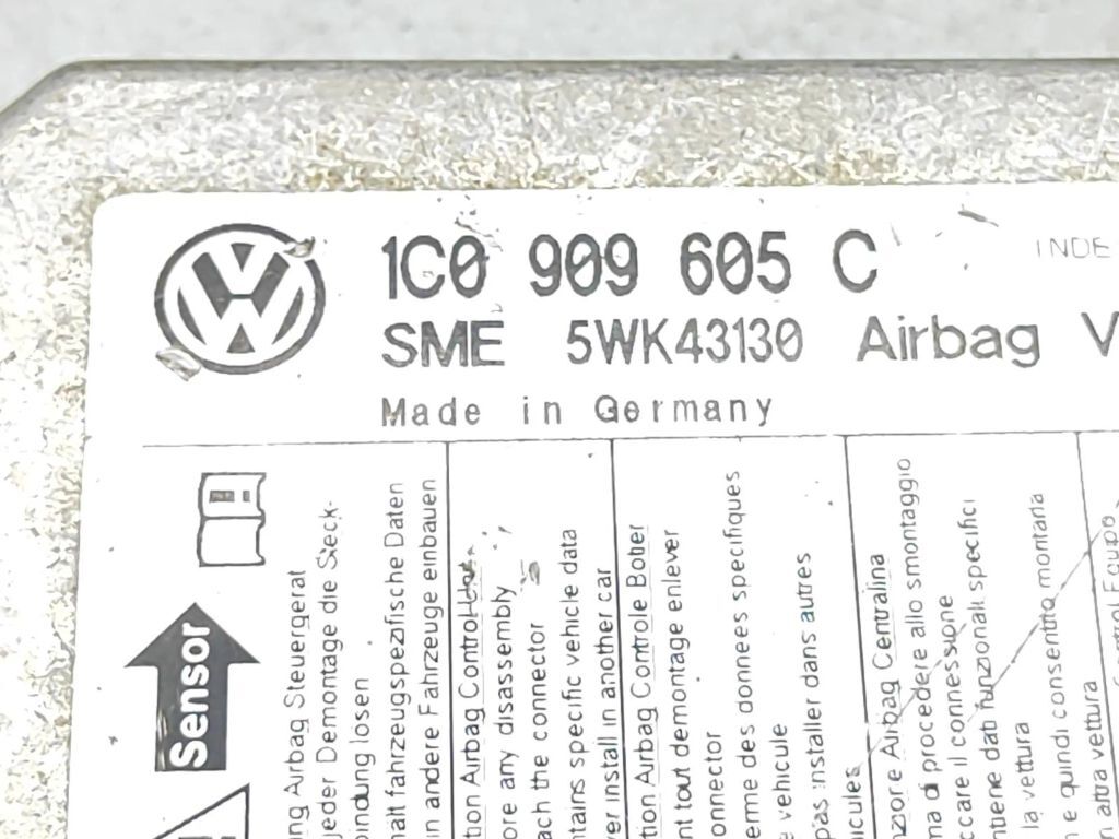 Volkswagen PASSAT B5.5 2002 Safety Control unit module 1C0909605C 
