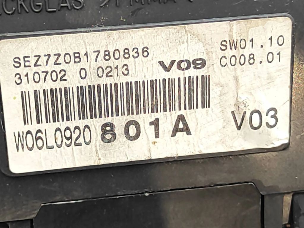 Seat Ibiza III (6L) 2005 Diesel speedometer instrument cluster W06L920801A