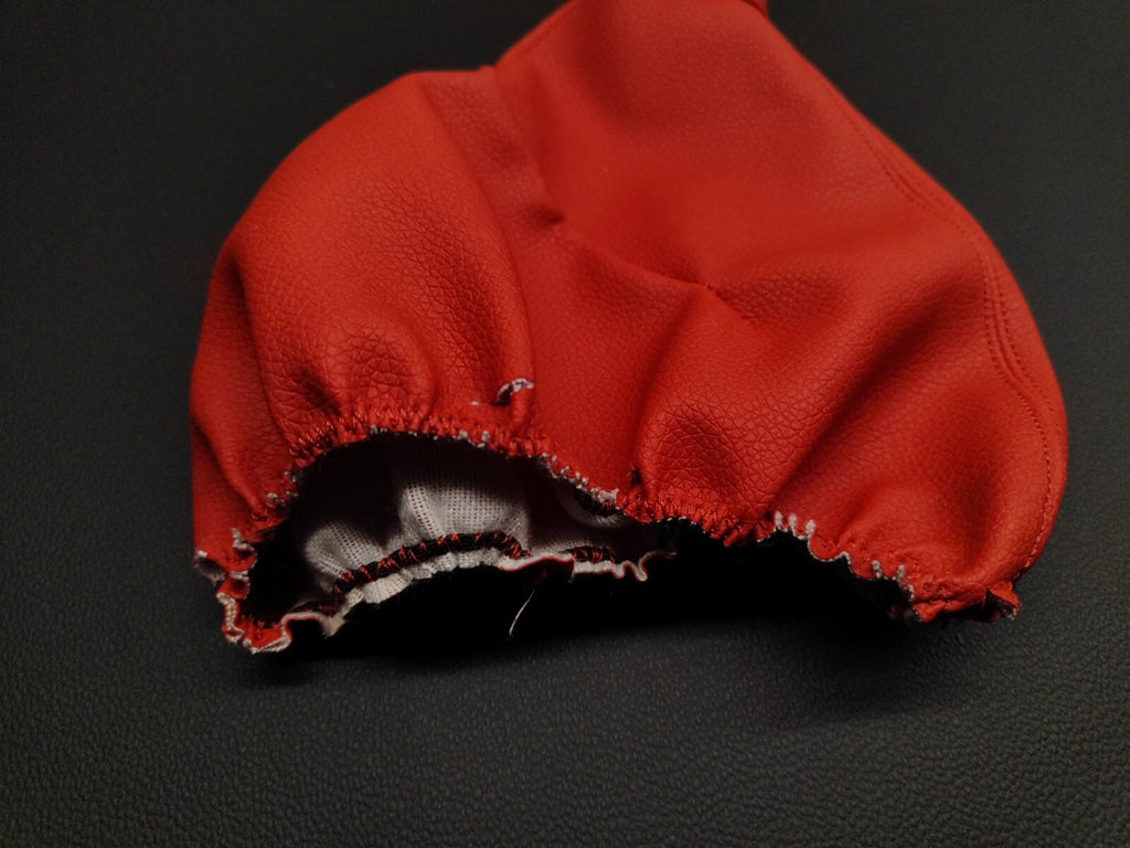 Red Handbrake Leather Surround Trim For Alfa Romeo 147 GT JTS TS JTD