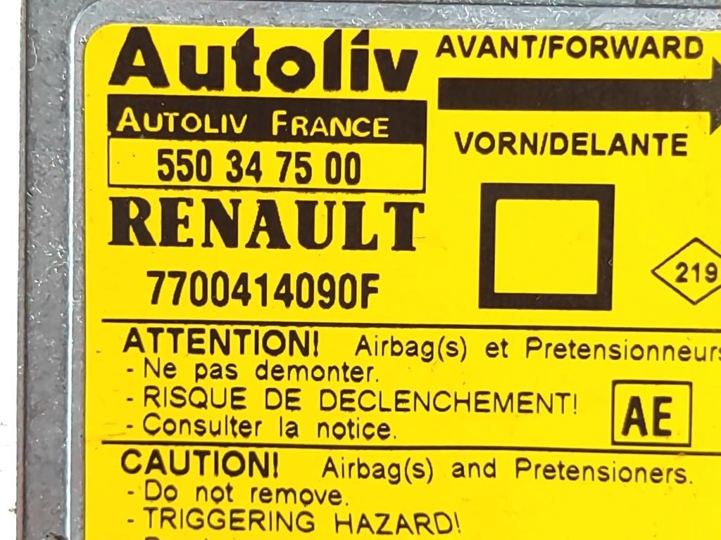 Renault Megane I 1996 Control unit module 7700414090F 