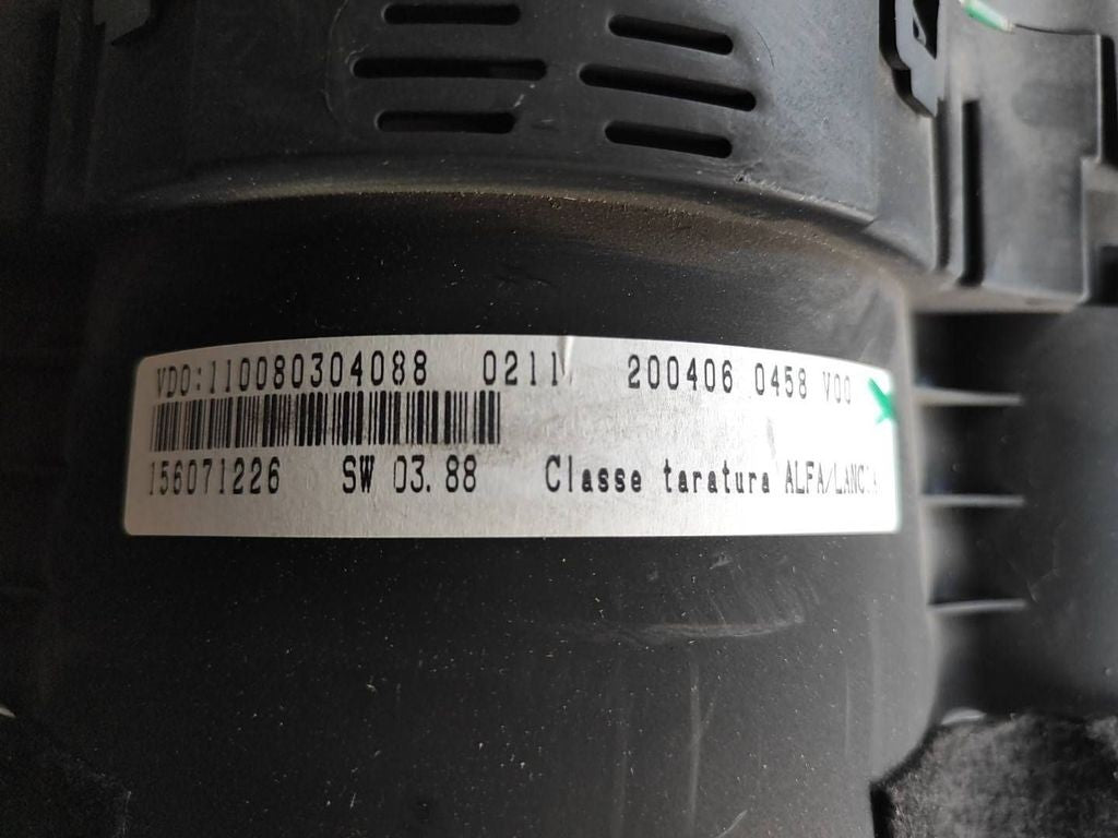 156071228 Alfa Romeo 147 2005 LHD Diesel speedometer instrument cluster 