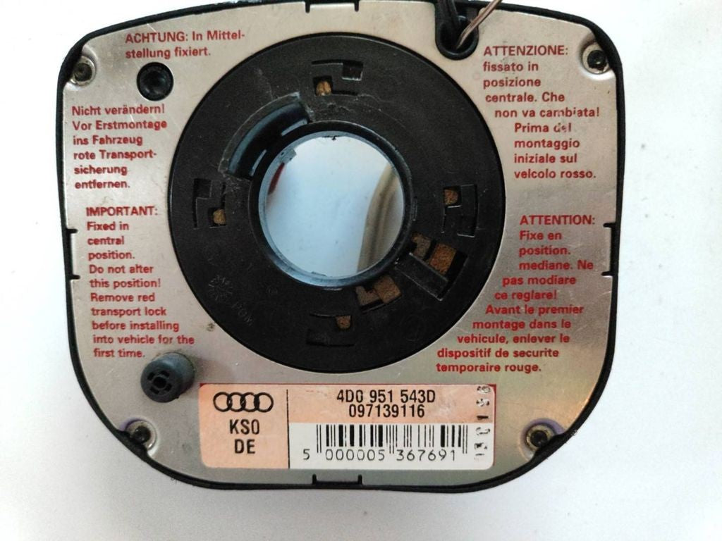 Audi A4 S4 B5 8D 1997 Slip ring clock squib SRS ring 4D0951543D 