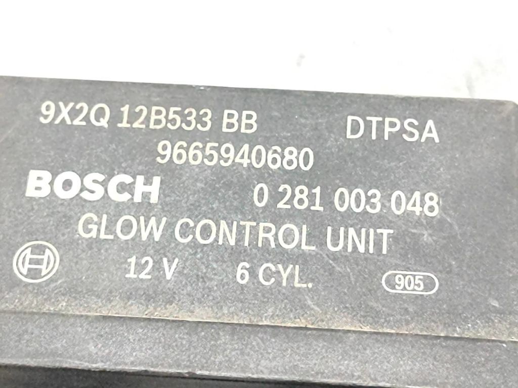 Jaguar XF X250 Diesel 2010 Glow plug pre heat relay 9665940680 