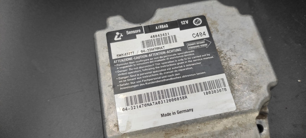 Alfa Romeo 147 1.9JTD 16V 2003 Safety ECU Control Module 46842421