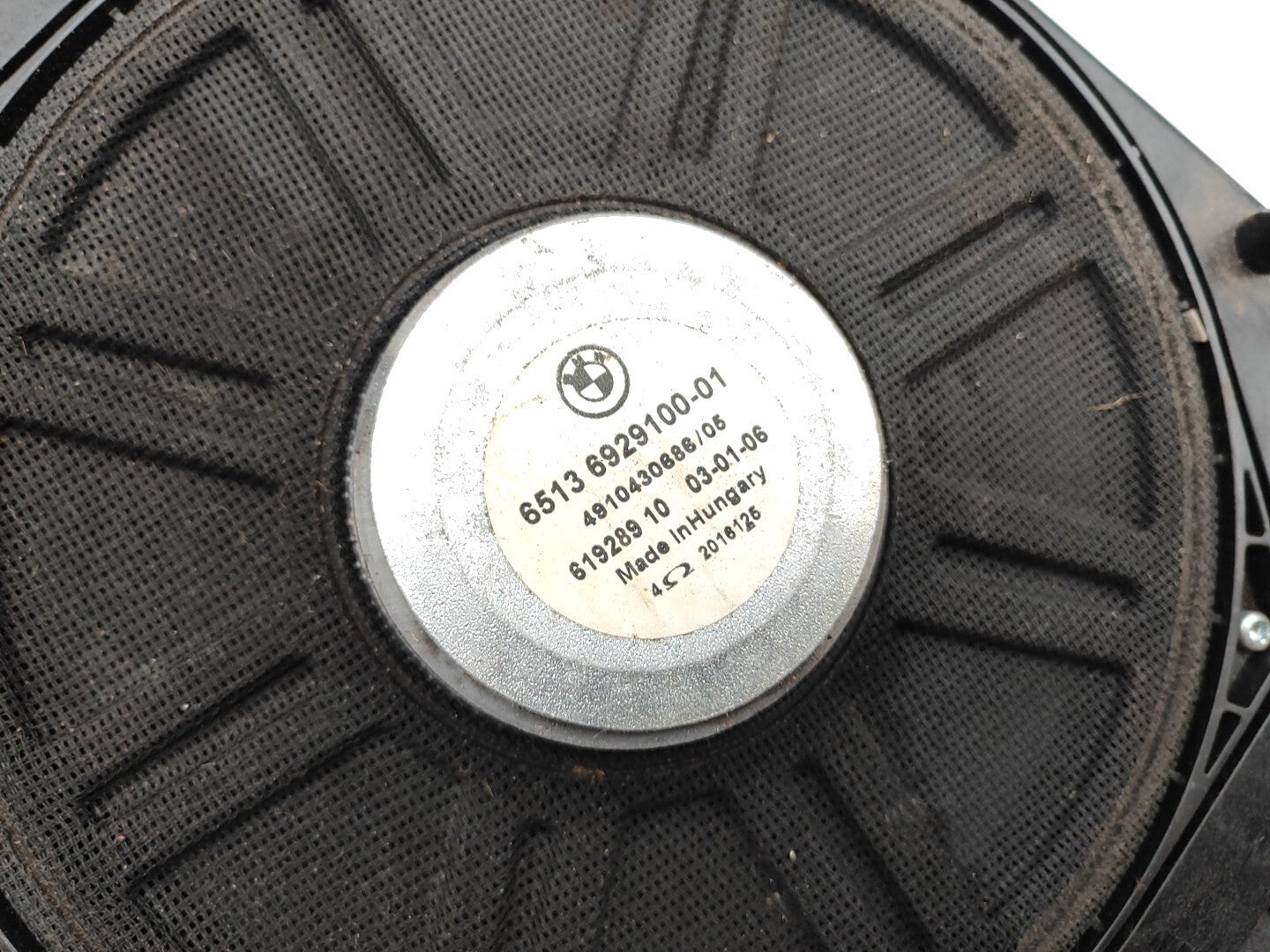 BMW E61 530D 170kW 2006 Front Right Interior Audio Speaker 6919354 65136919354