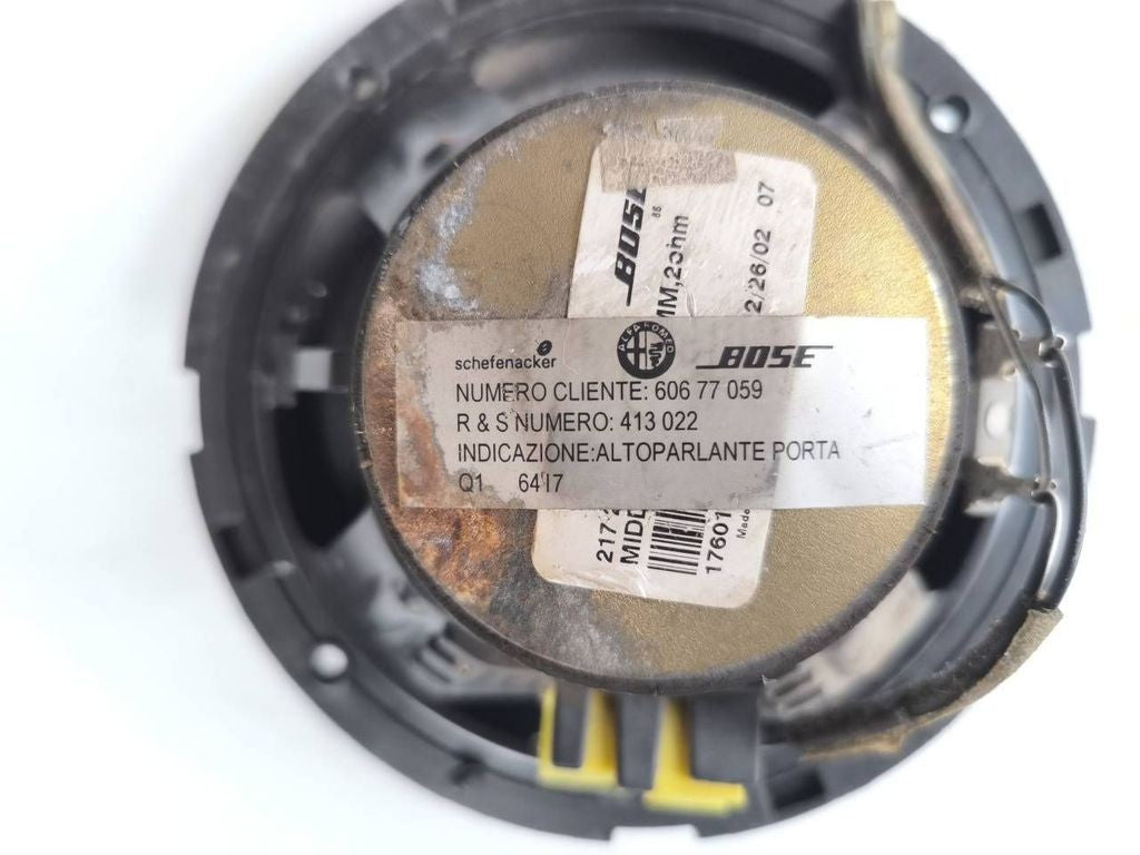 Alfa Romeo 156 2.4JTD 20V 2005 Bose front door speaker 60677059 