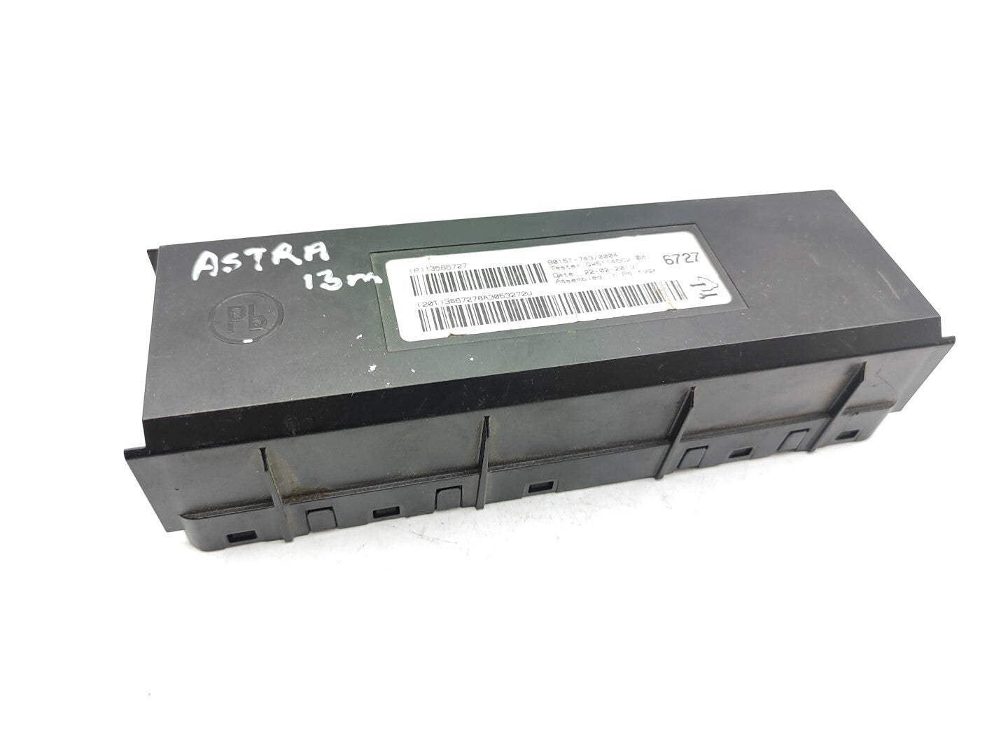 Opel Astra J 2013 Climate Control Module 13586727