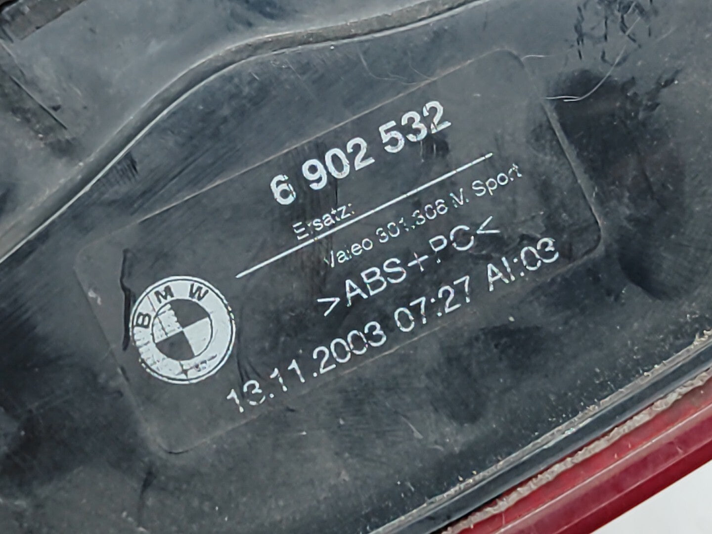 BMW 530 SERIES E39 3.0D 142kW 2002 LHD Rear Right Taillight 6902532